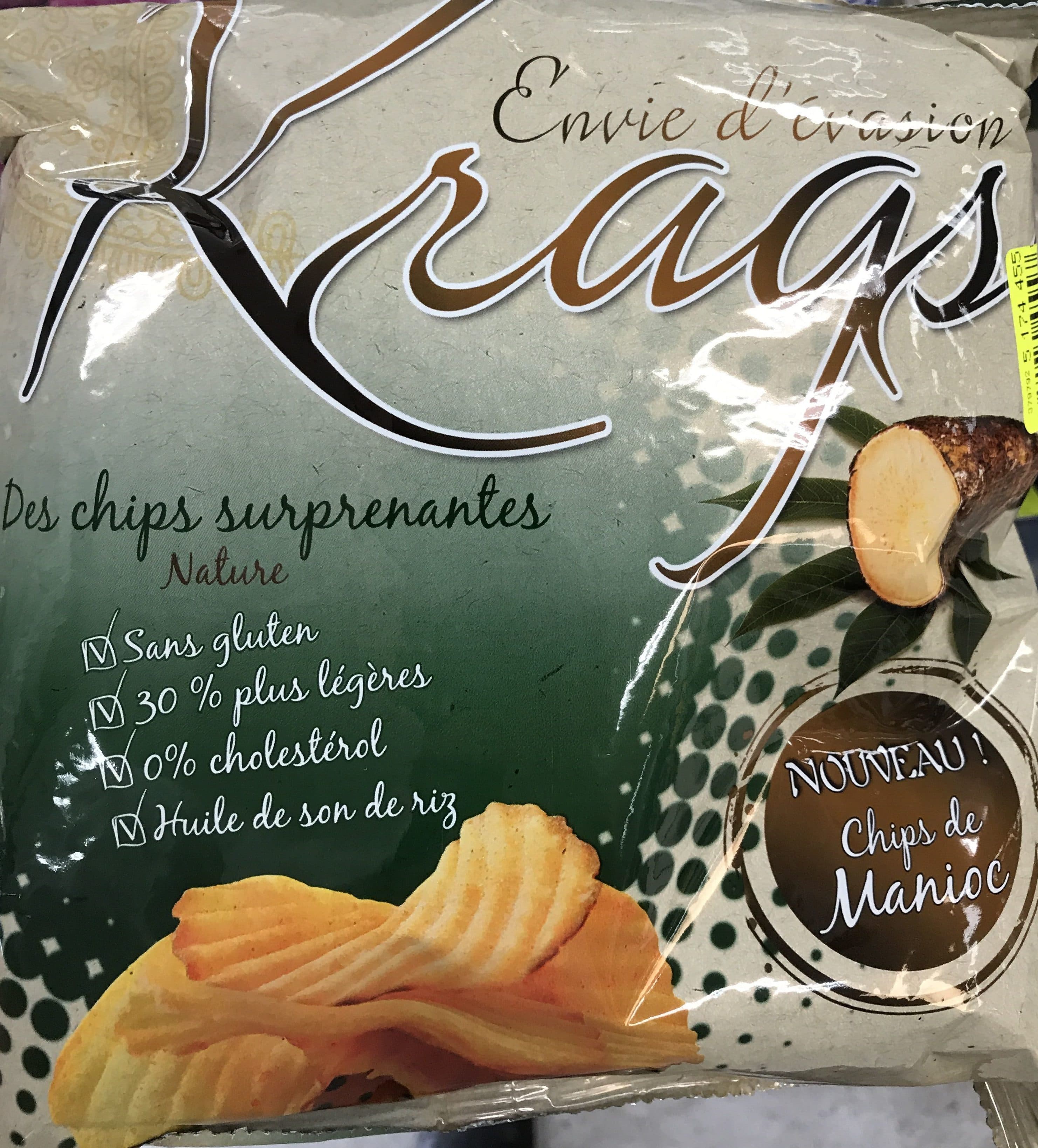 Krags Chips de Manioc Nature packshot