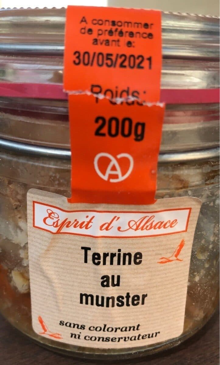 Open Food Facts Terrine au munster packshot