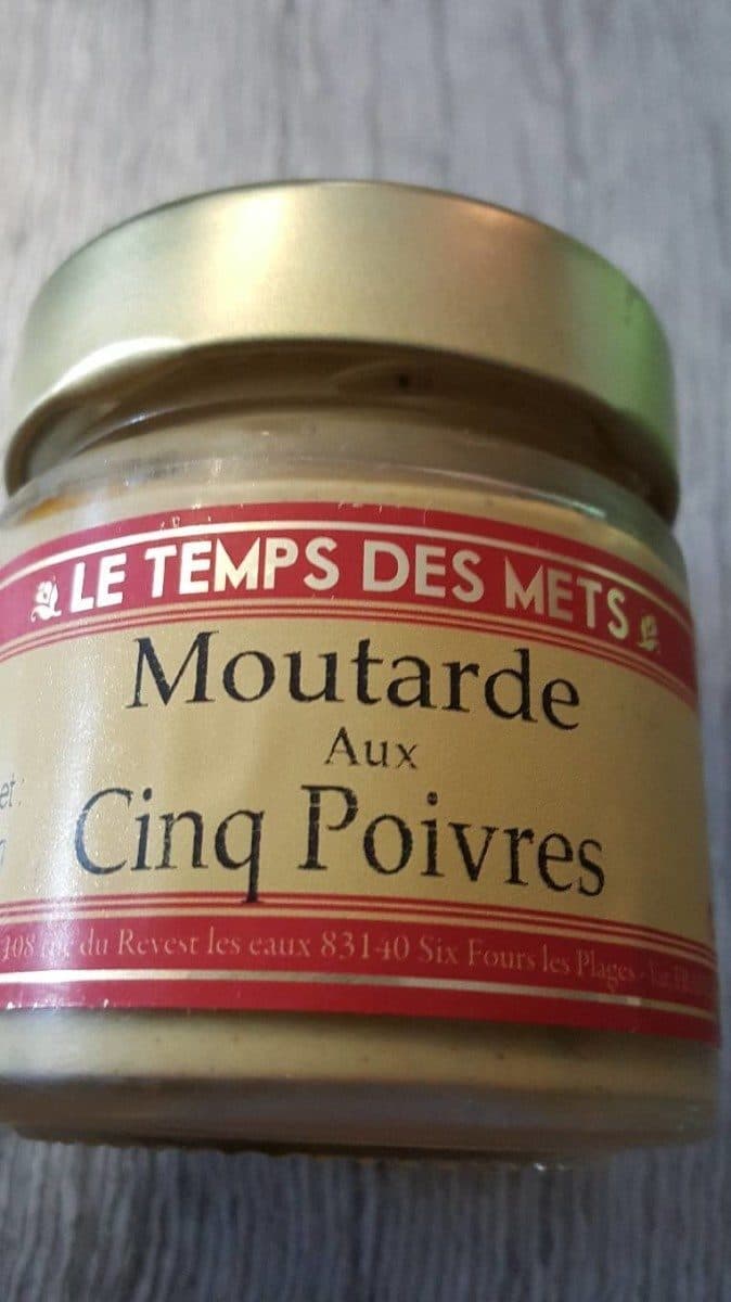 Le Temps Des Mets moutarde aux cinq poivres packshot