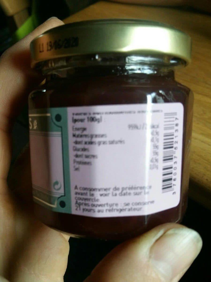 Open Food Facts Confiture Artisanale de Pêche de Vigne packshot
