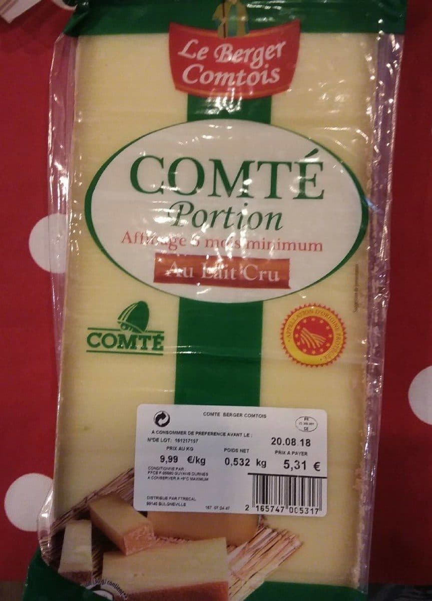 Le Berger Comtois Comité portion 6 mois au lait cru packshot