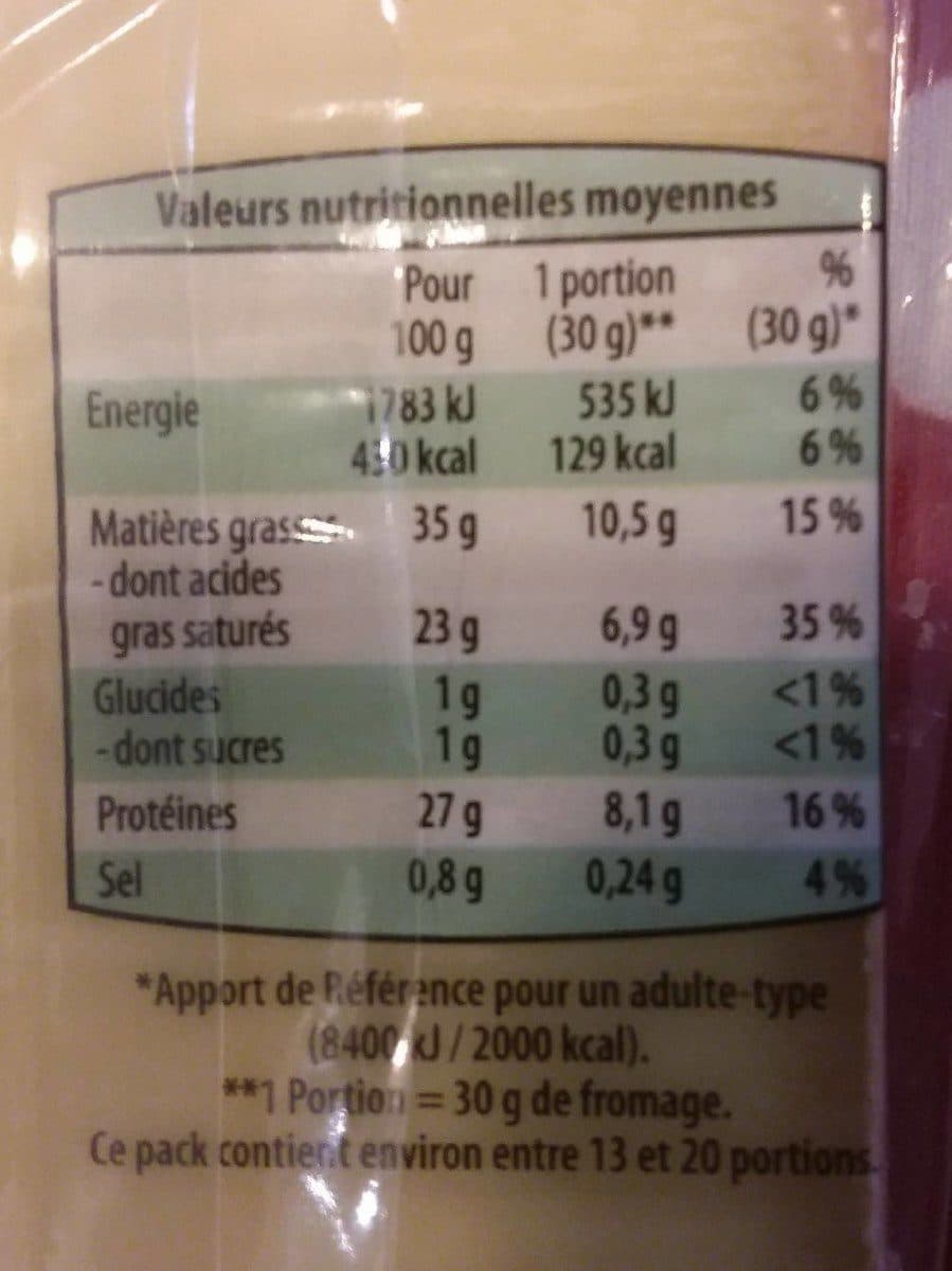 Le Berger Comtois Comité portion 6 mois au lait cru packshot