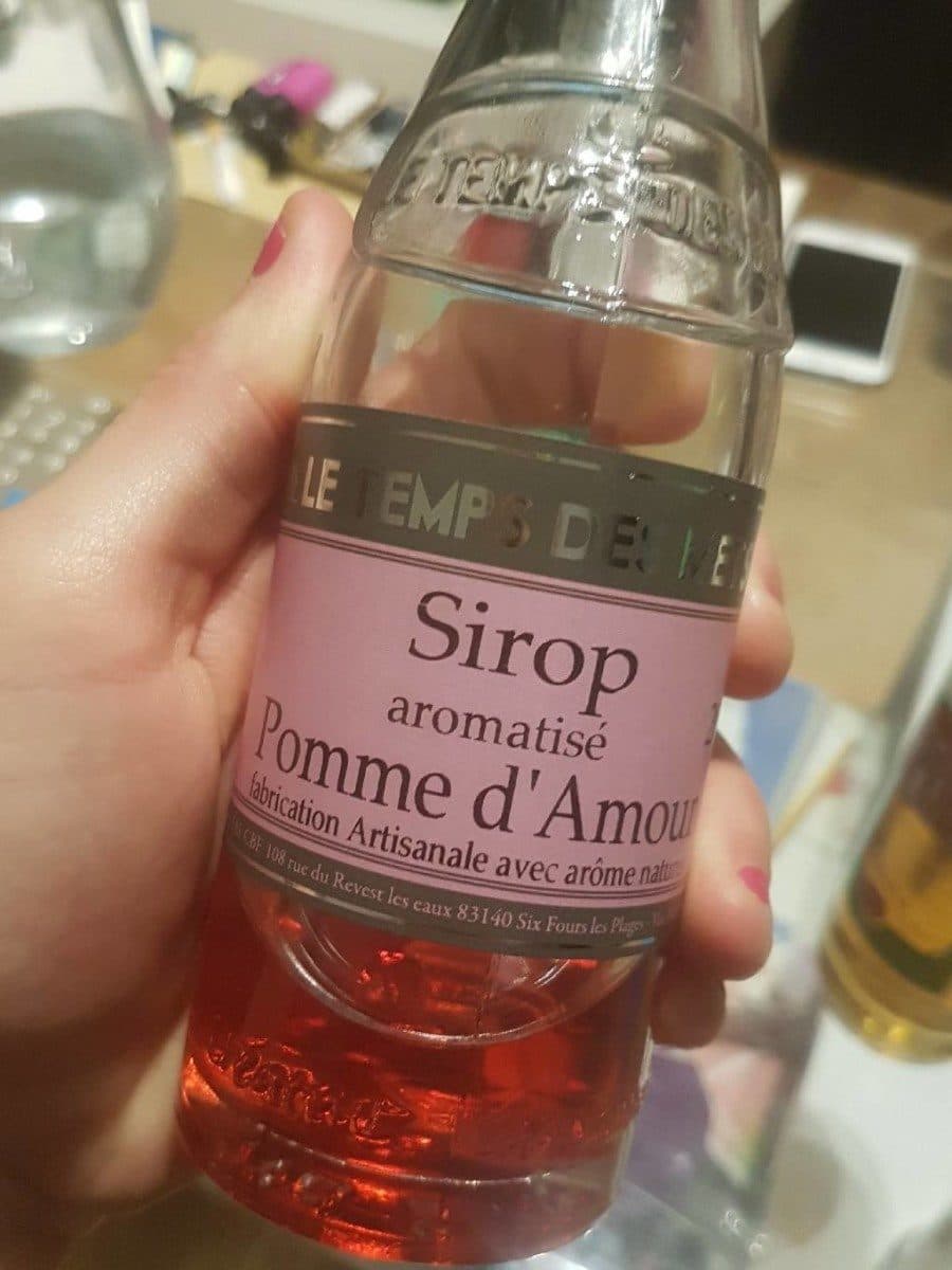 Open Food Facts Sirop Saveur Pomme D'amour packshot