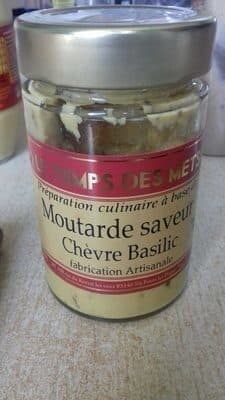Le temps des mets Moutarde chèvre basilic packshot