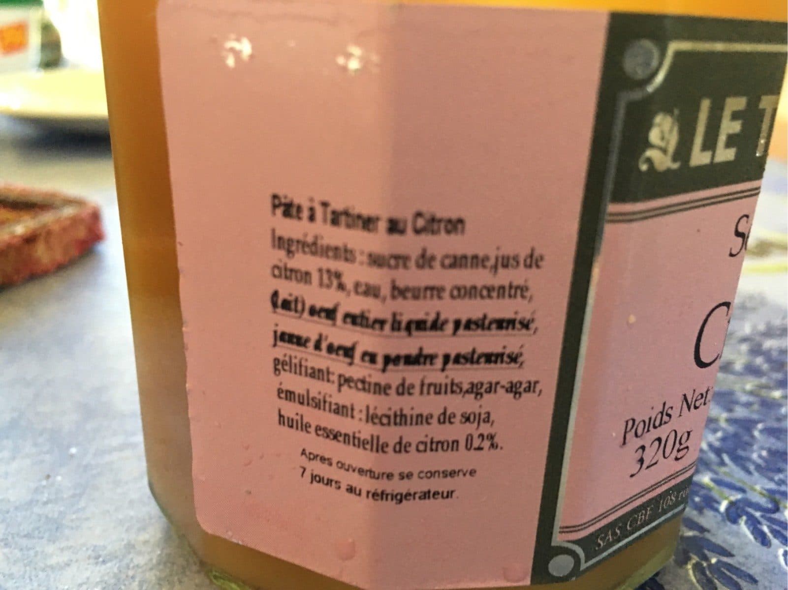 Open Food Facts Creme de citron packshot