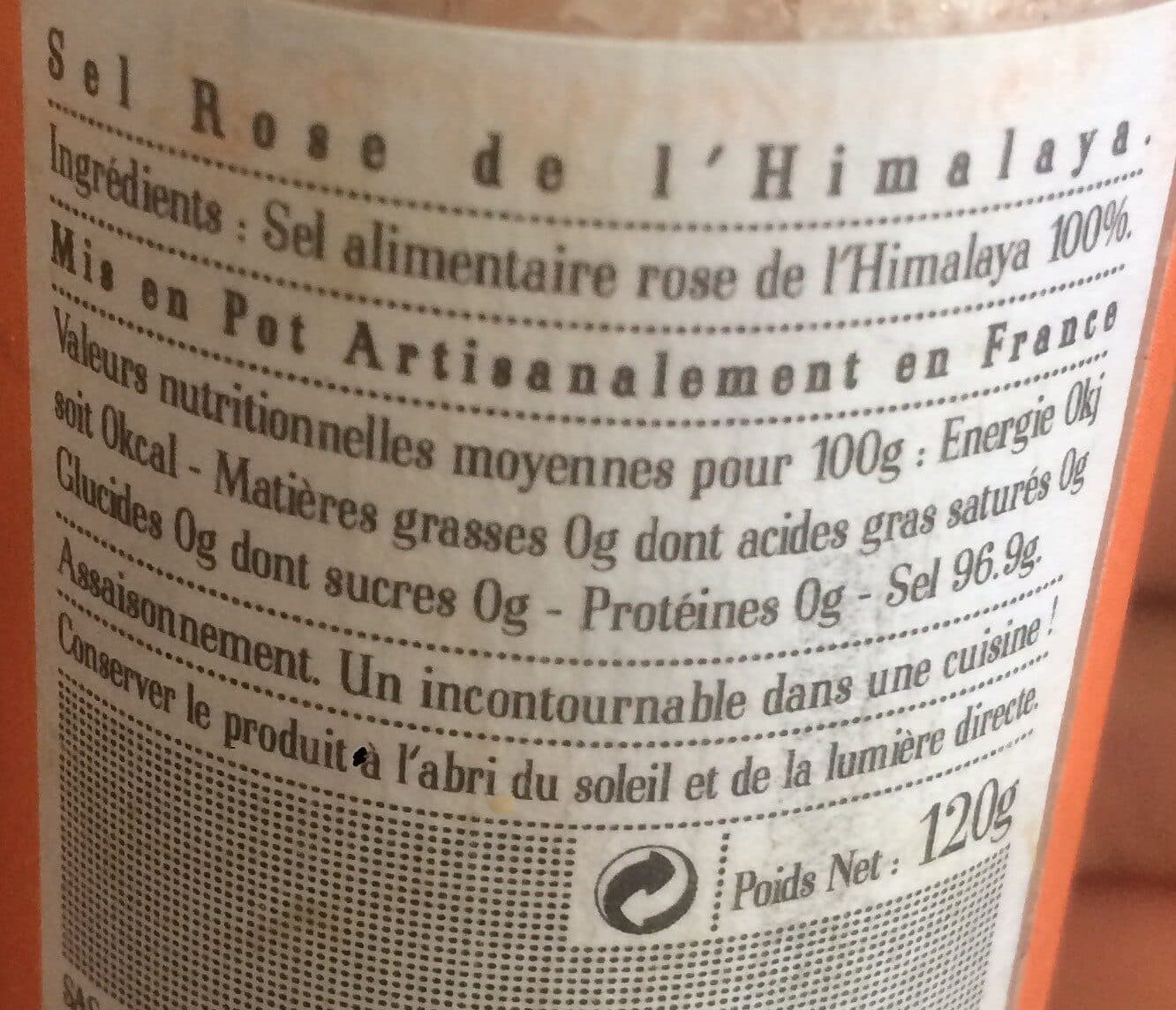 Le Temps Des Mets Moulin Sel Rose De L'himalaya - 120 G packshot