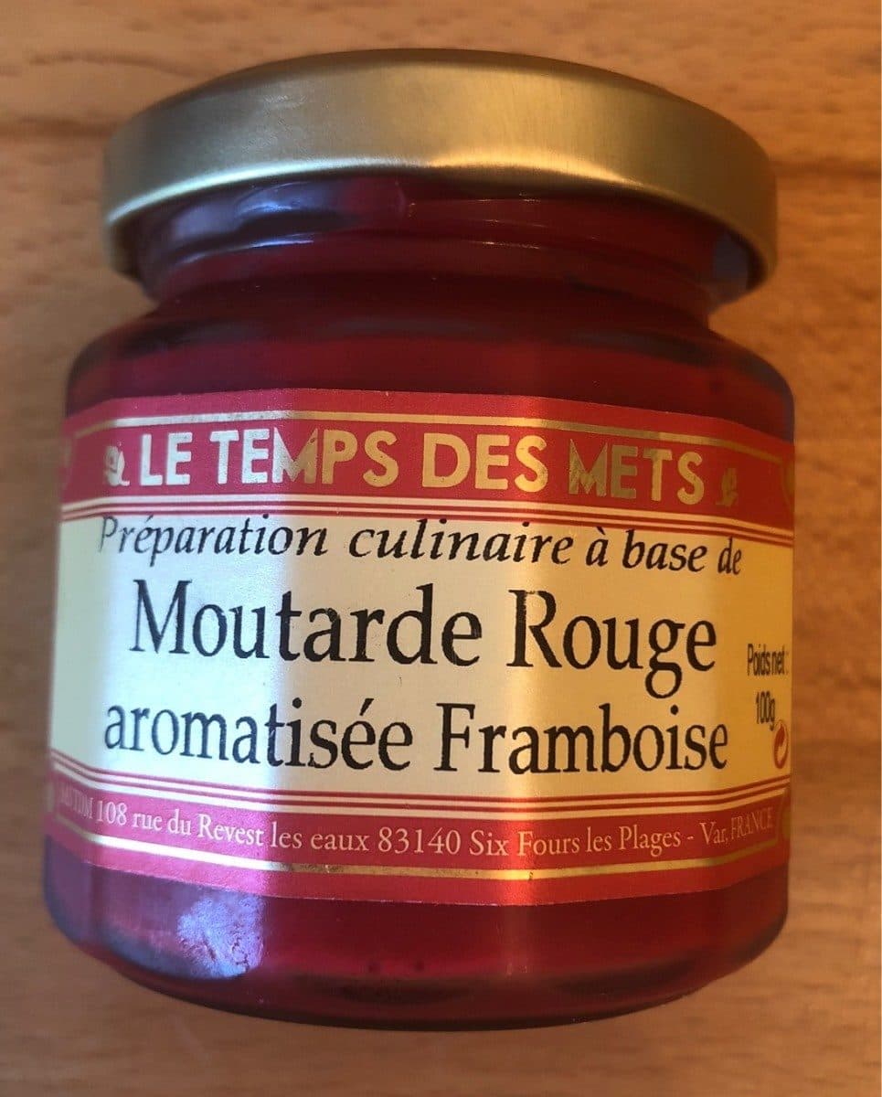 Le Temps Des Mets Moutarde aromatisée framboise packshot