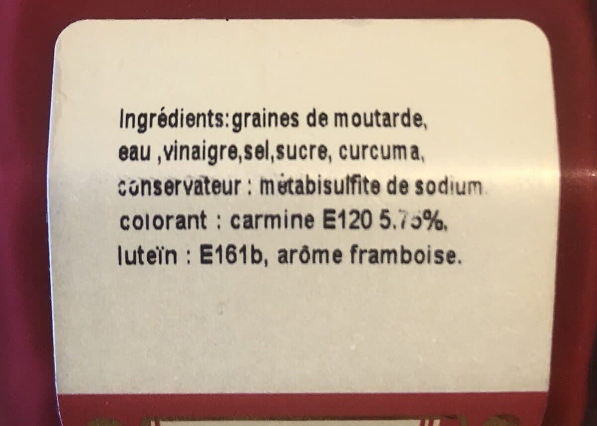 Le Temps Des Mets Moutarde aromatisée framboise packshot