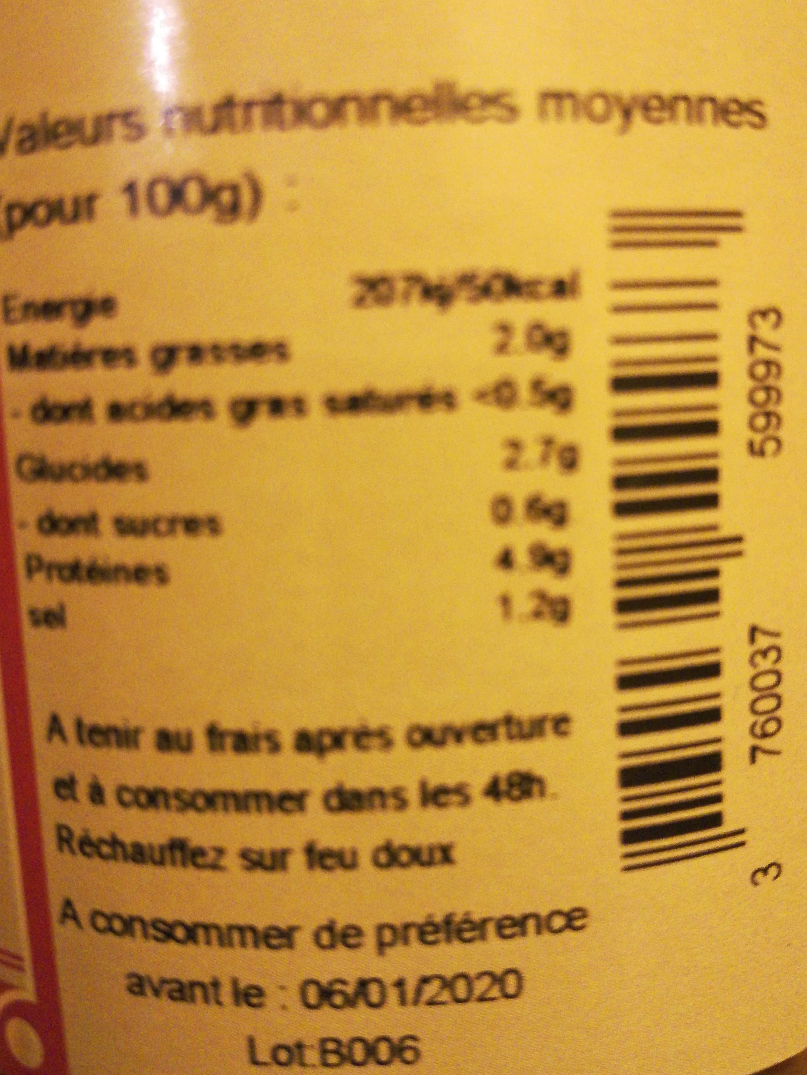 Le Temps Des Mets Soupe de moules packshot