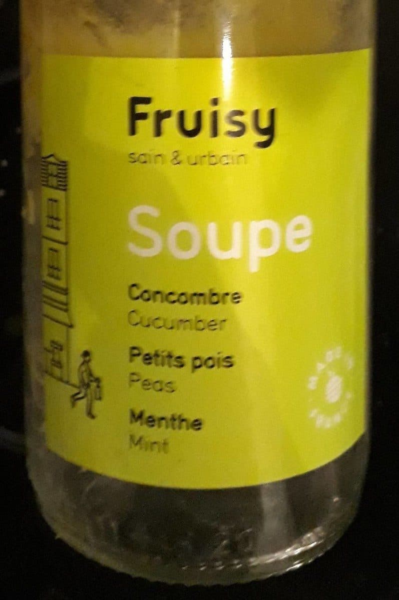 Fruisy Soupe concombre petits pois menth packshot