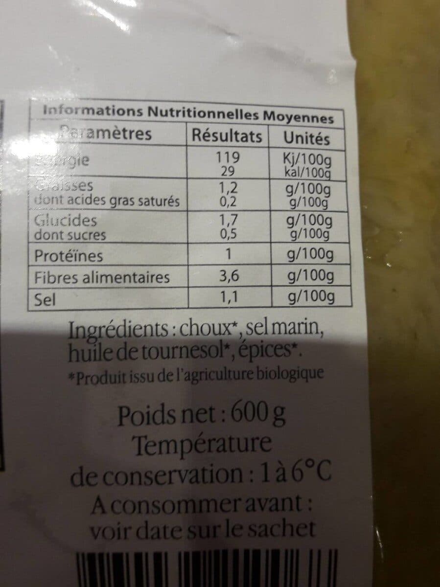 Ferme Frieh Choucroute D'alsace Cuisinée BIO packshot