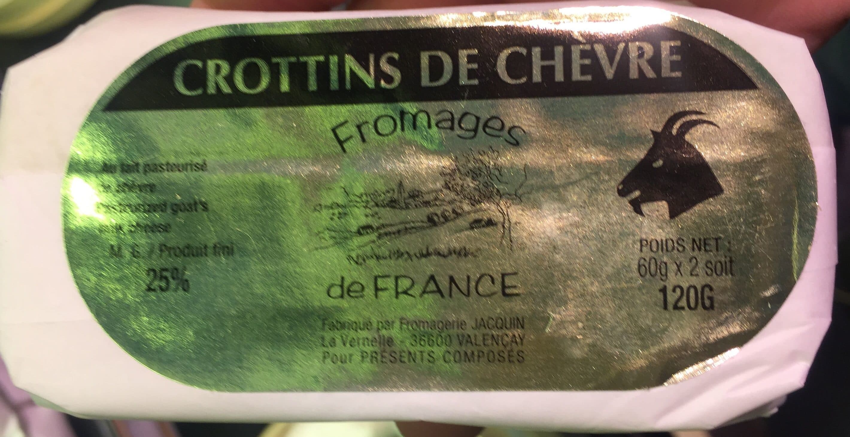 Fromagerie Jacquin Crottins de Chèvre packshot
