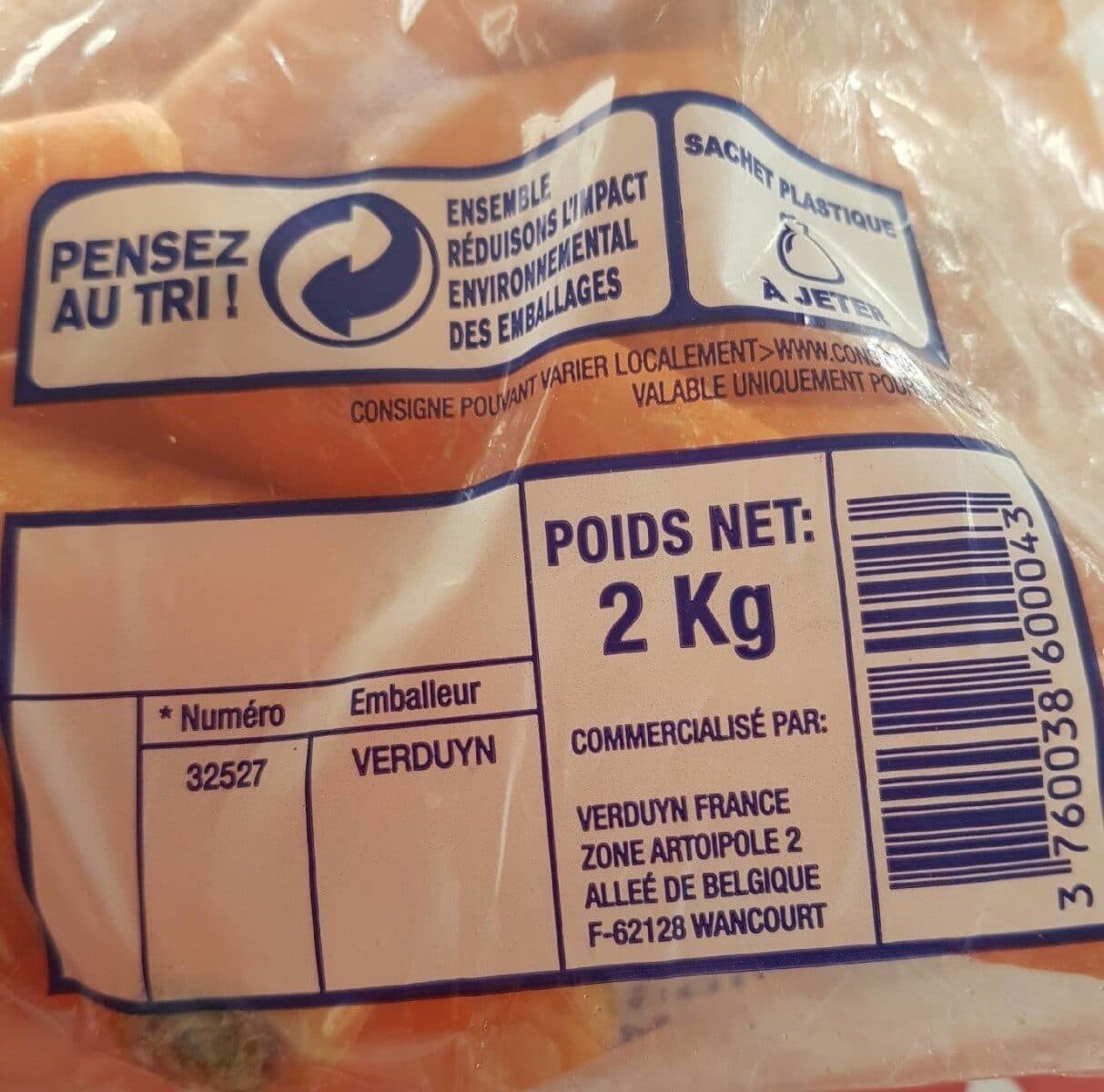 Open Food Facts 2kg De Carottes carrefour packshot