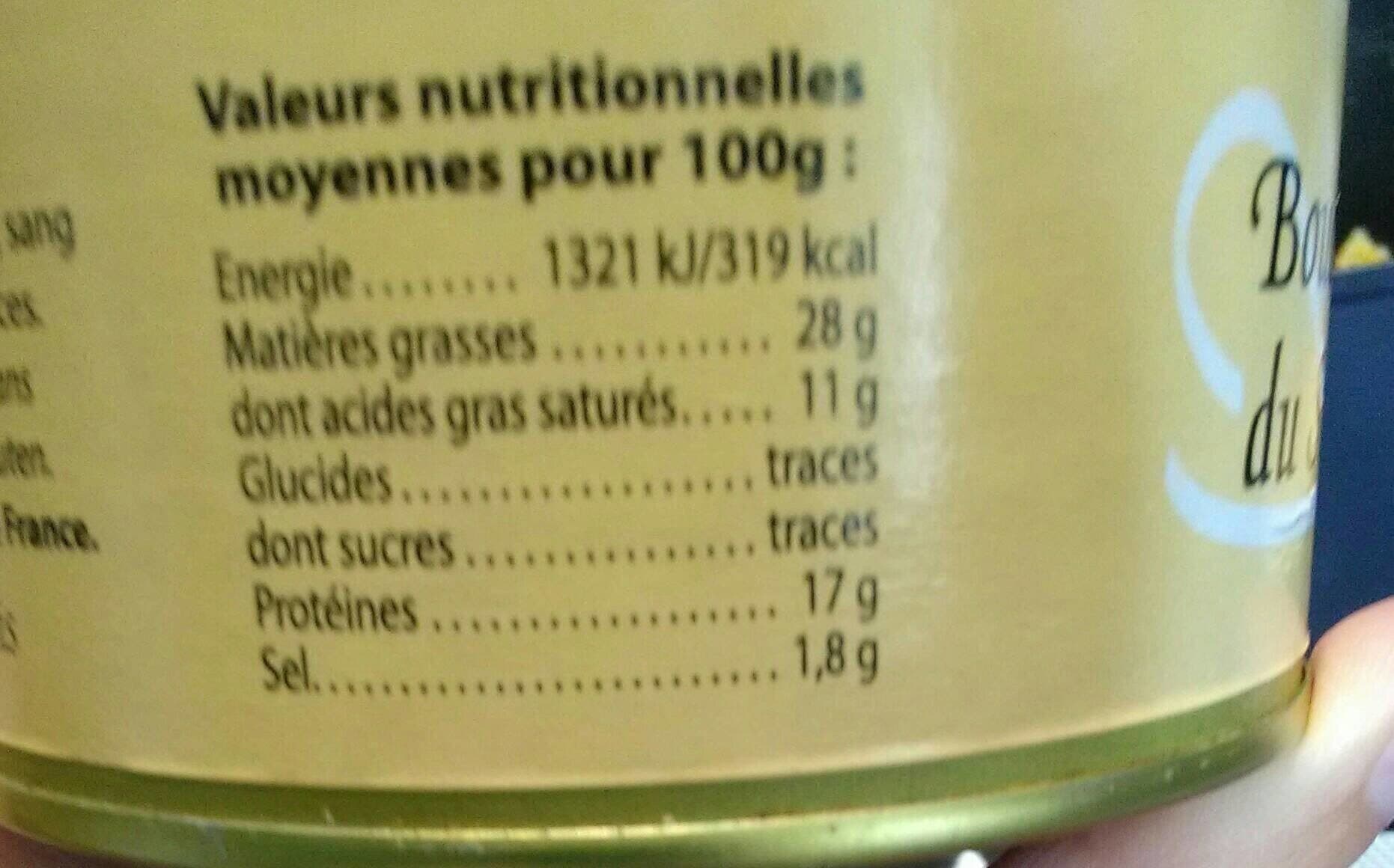 Open Food Facts Boudin noir du sud-ouest packshot