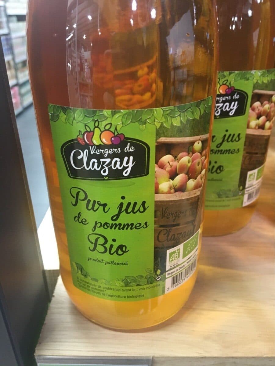 Vergers De Clazay Pur jus de pommes Bio packshot