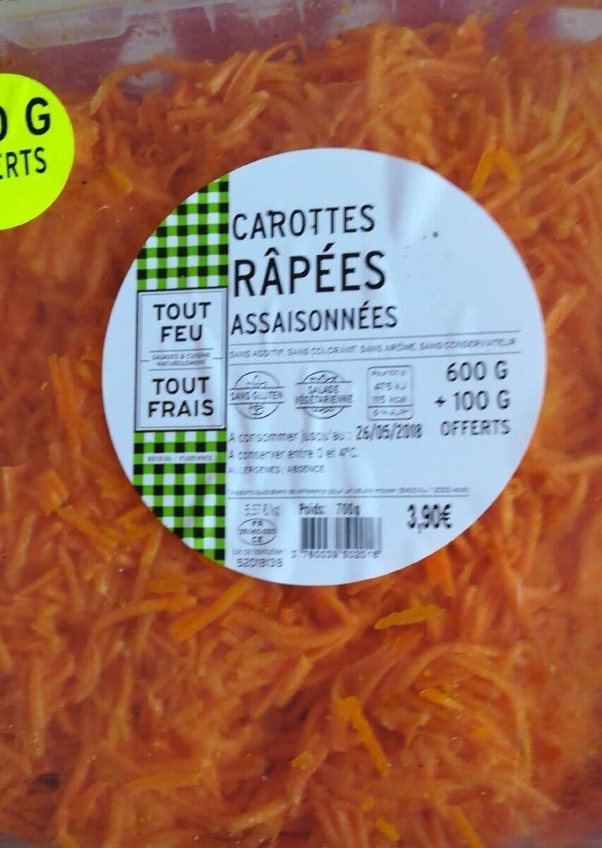 Brédial Carottes râpées assaisonnées packshot