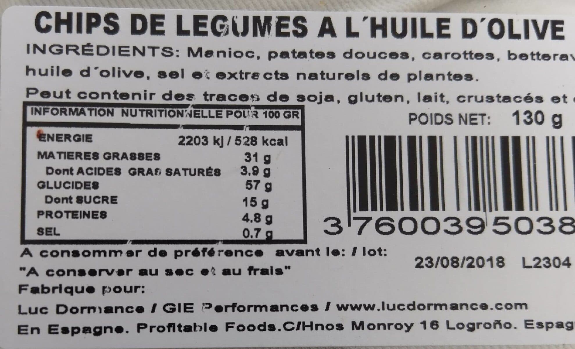 Open Food Facts Chips de légumes packshot