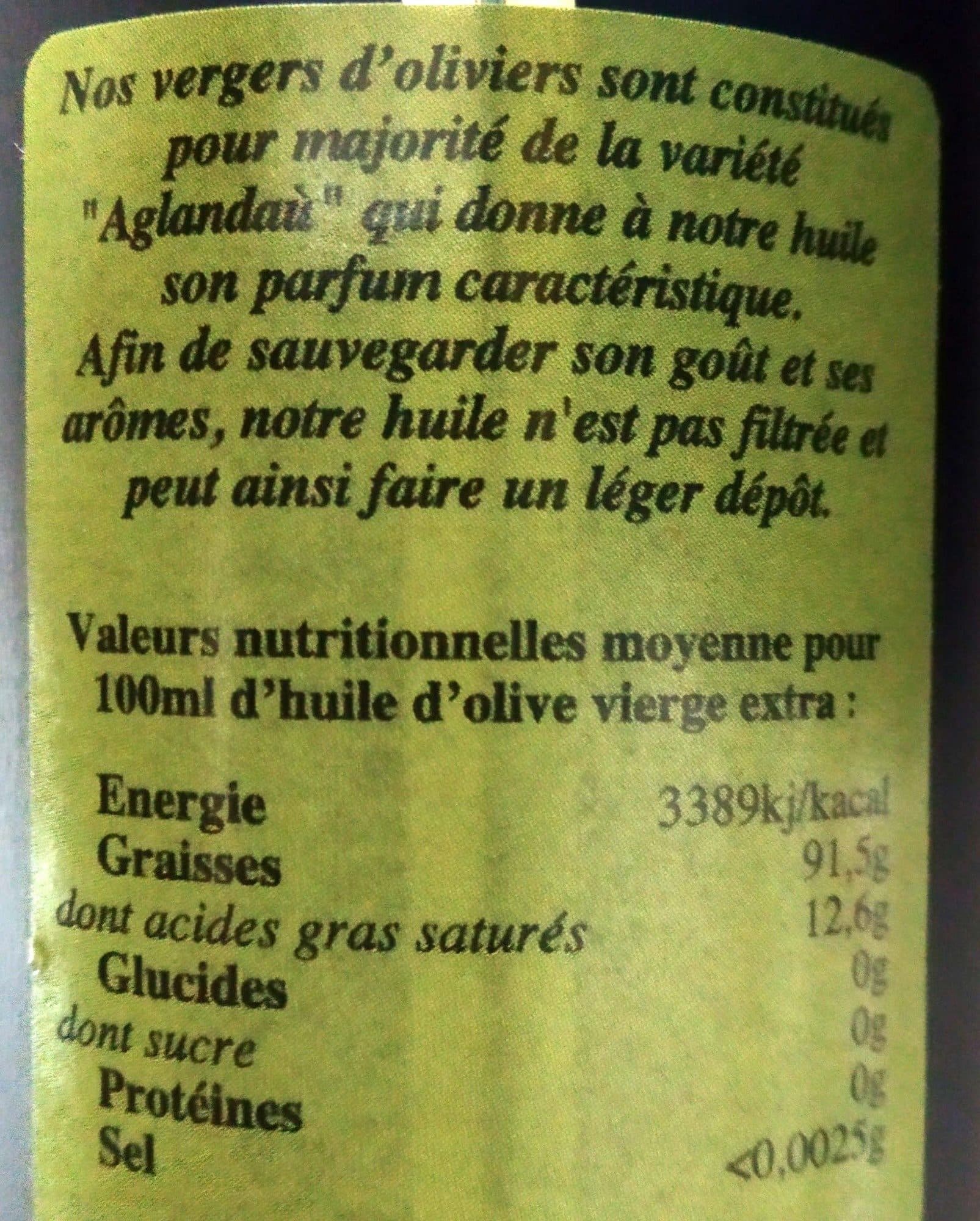 Open Food Facts Huile de olive packshot