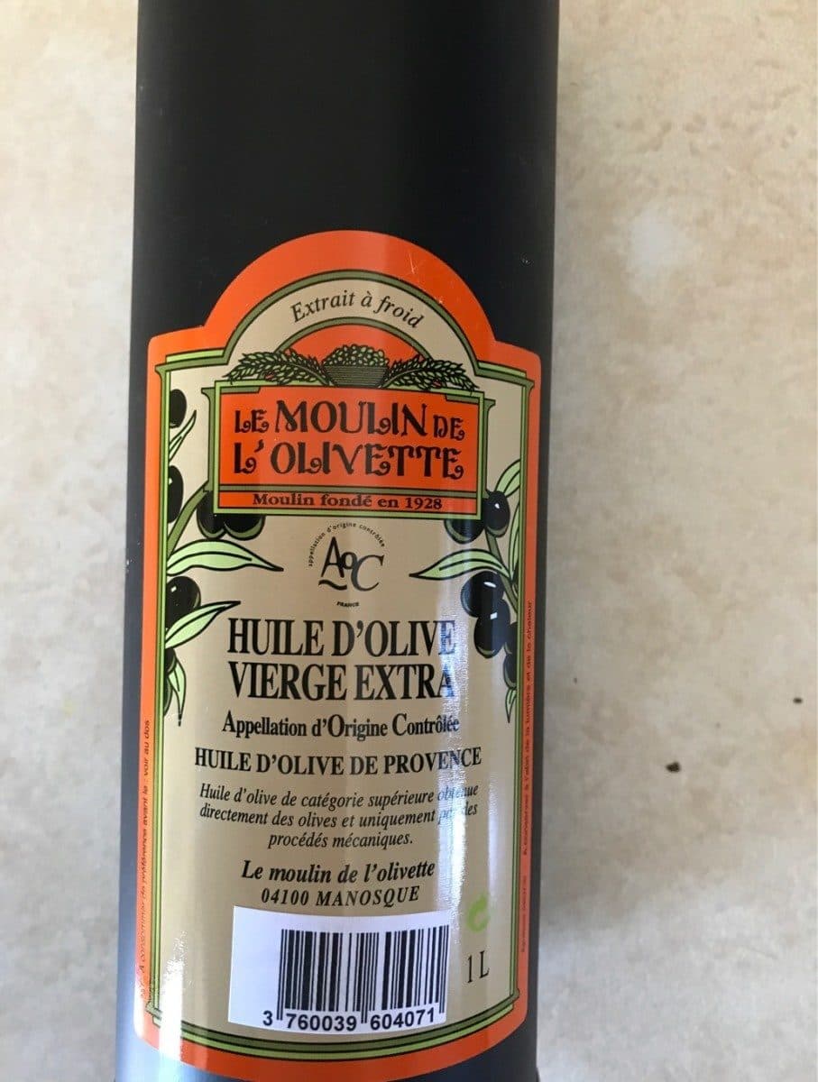 LE MOULIN DE L'OLIVETTE Huile d'olive vierge extra packshot