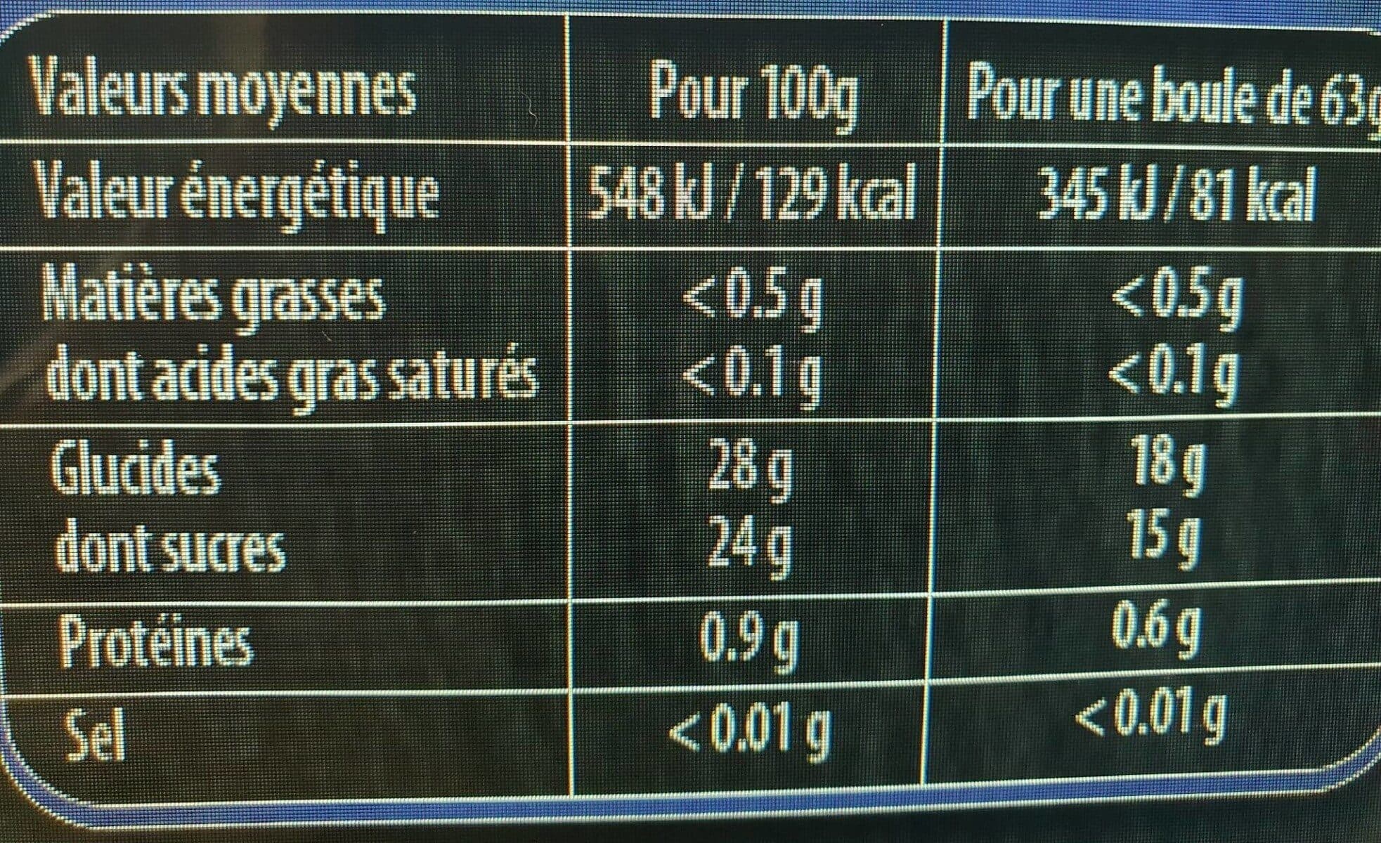 L'Angélys Sorbet plein fruit Framboise 500G/750ml packshot