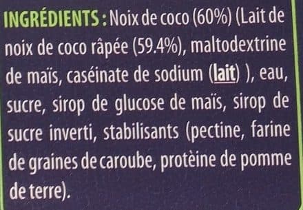 L'Angélys Sorbet plein fruit (60%) Noix De Coco packshot