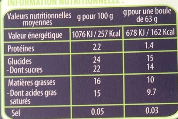 L'Angélys Sorbet plein fruit (60%) Noix De Coco packshot