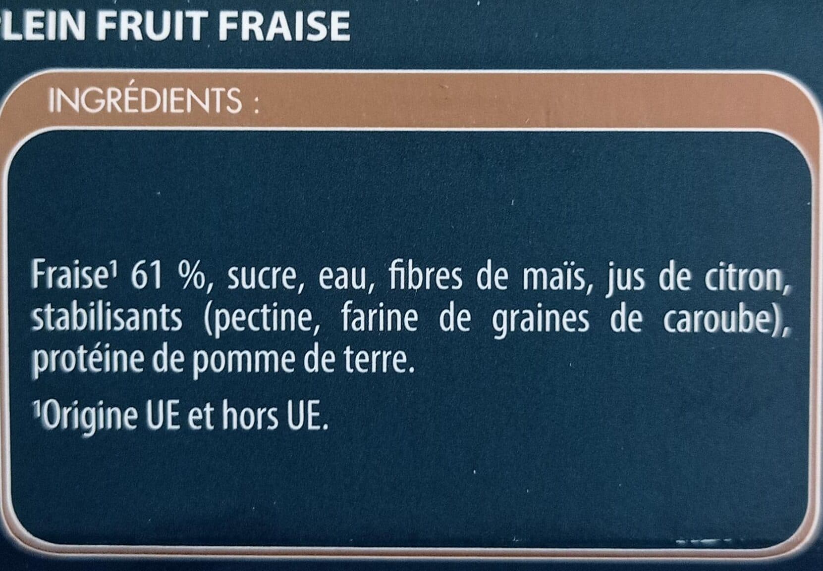 L'Angelys Sorbet plein fruit Fraise packshot