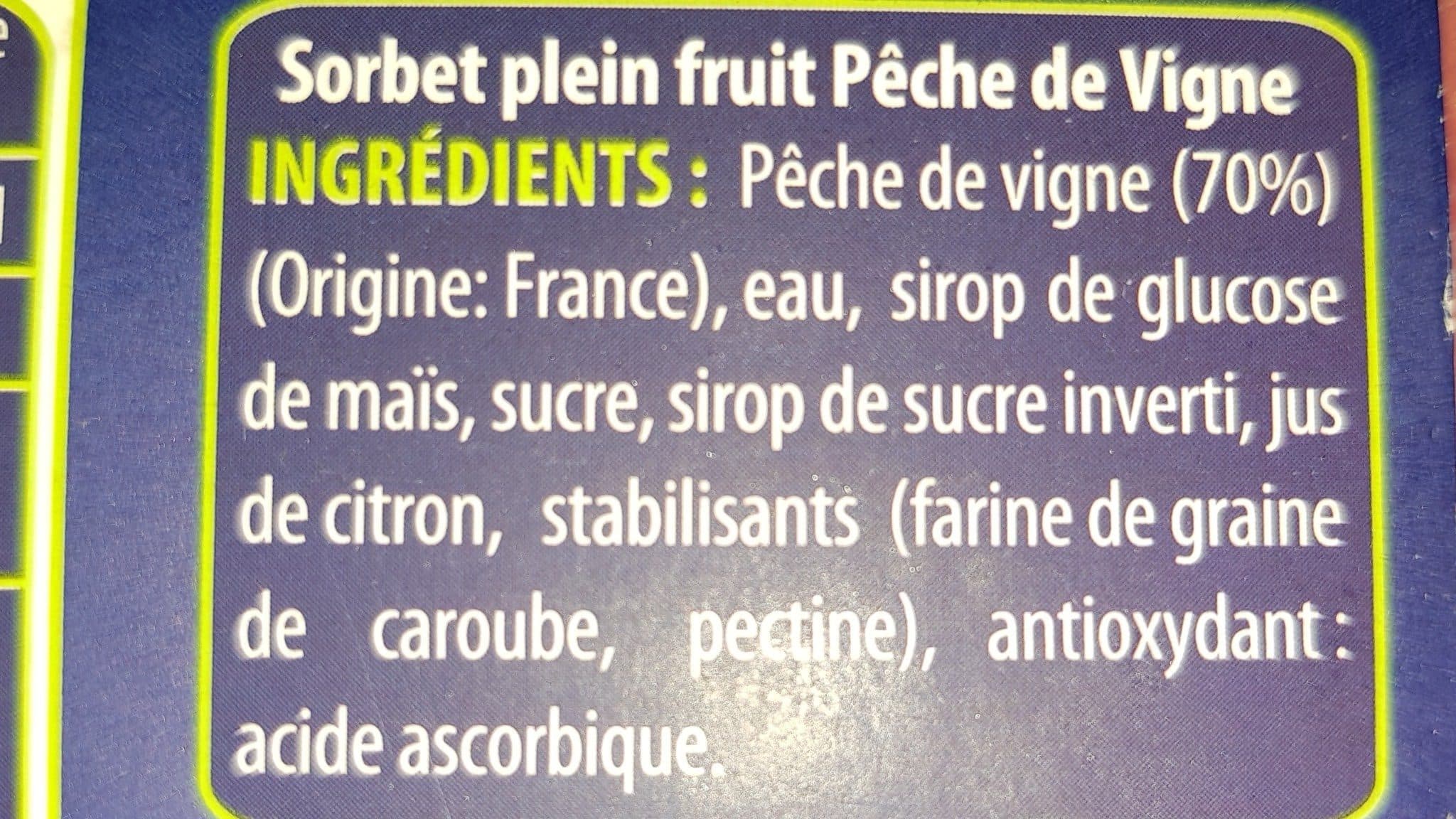 L'Angélys Sorbet Peche De Vigne packshot