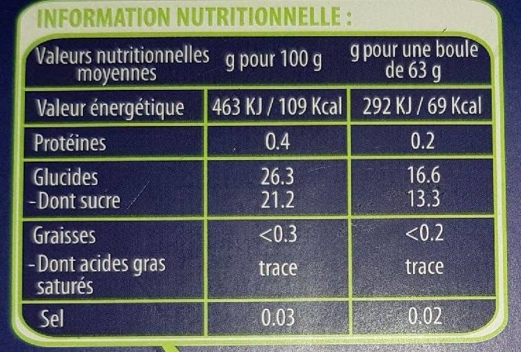 L'Angélys Sorbet Peche De Vigne packshot