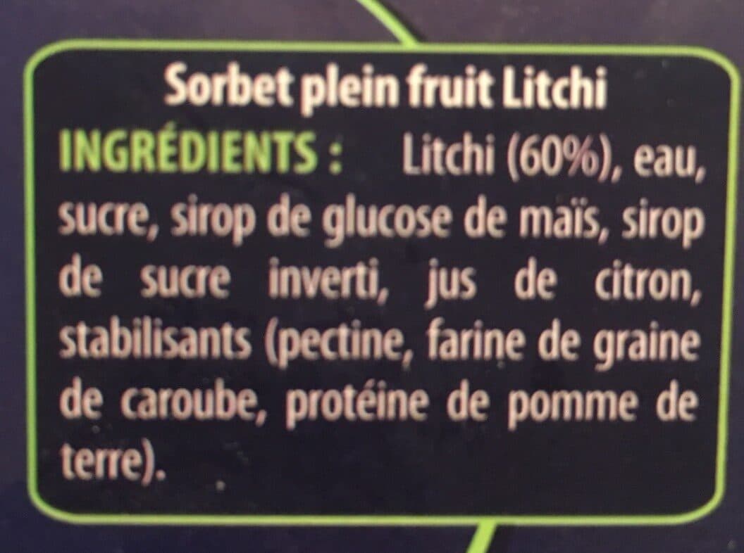 L'Angélys Sorbet plein fruit litchi L'ANGELYS packshot