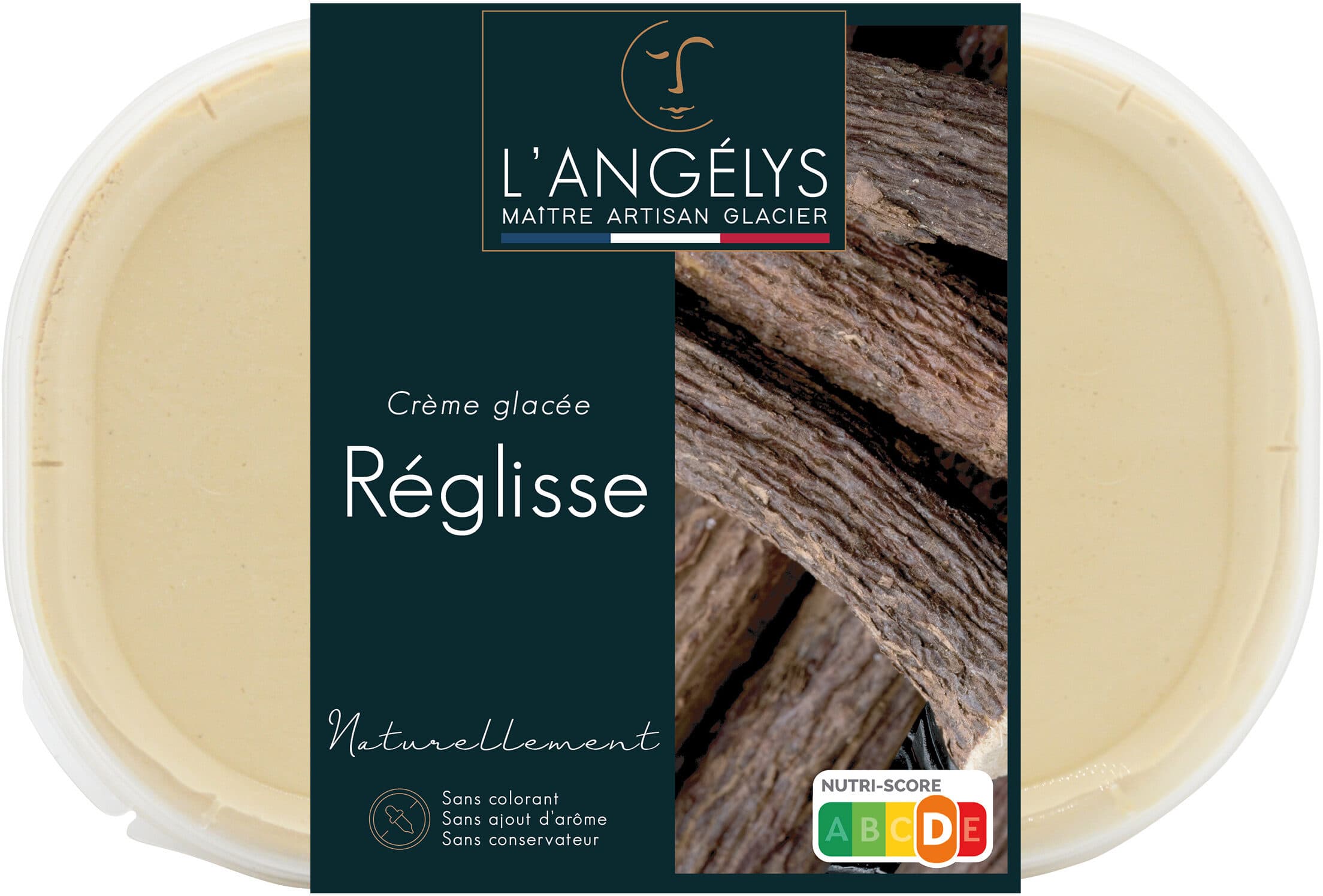 L'Angélys Crème glacée Réglisse 450G/750ml packshot