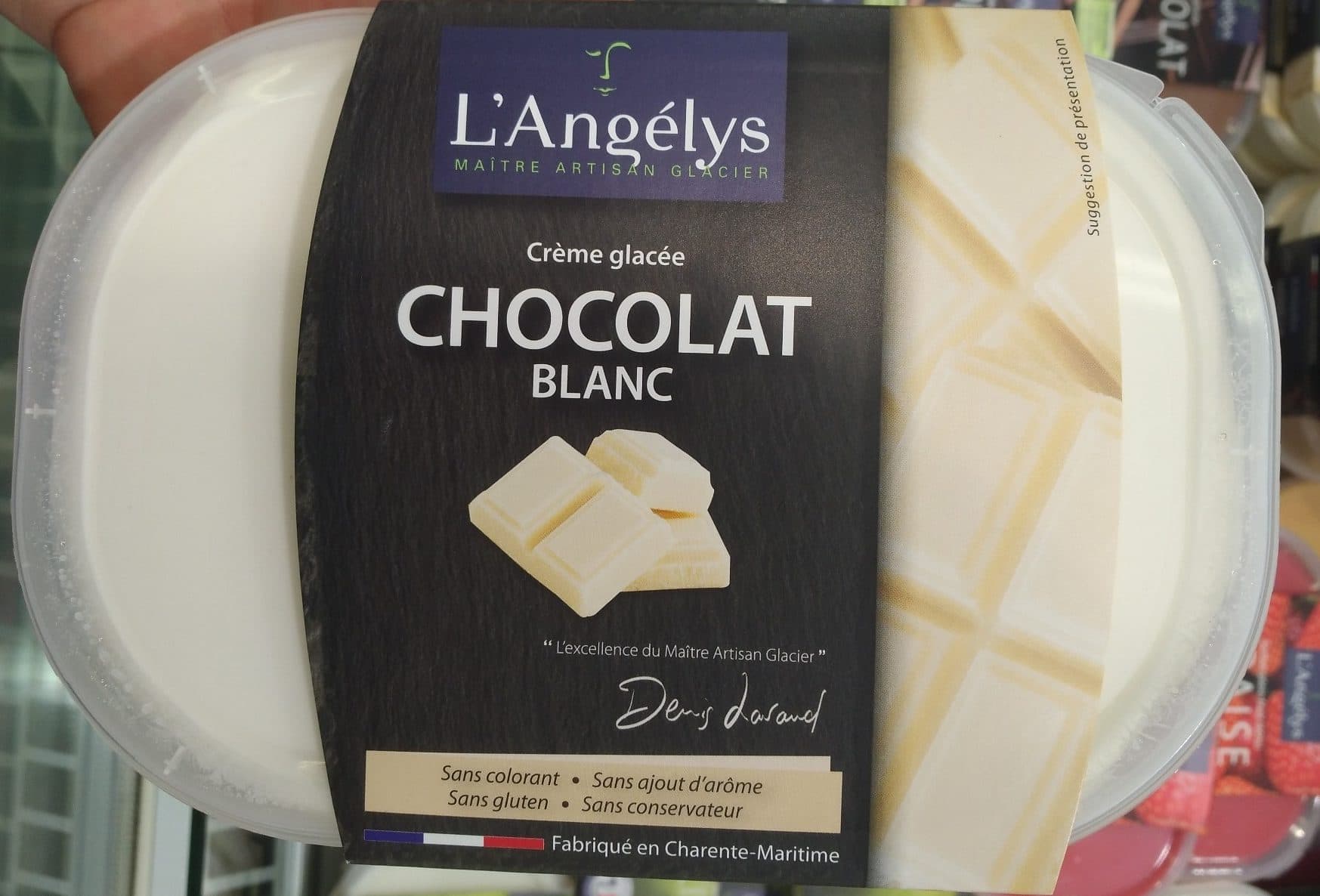 L'Angélys Crème Glacée Chocolat Blanc packshot