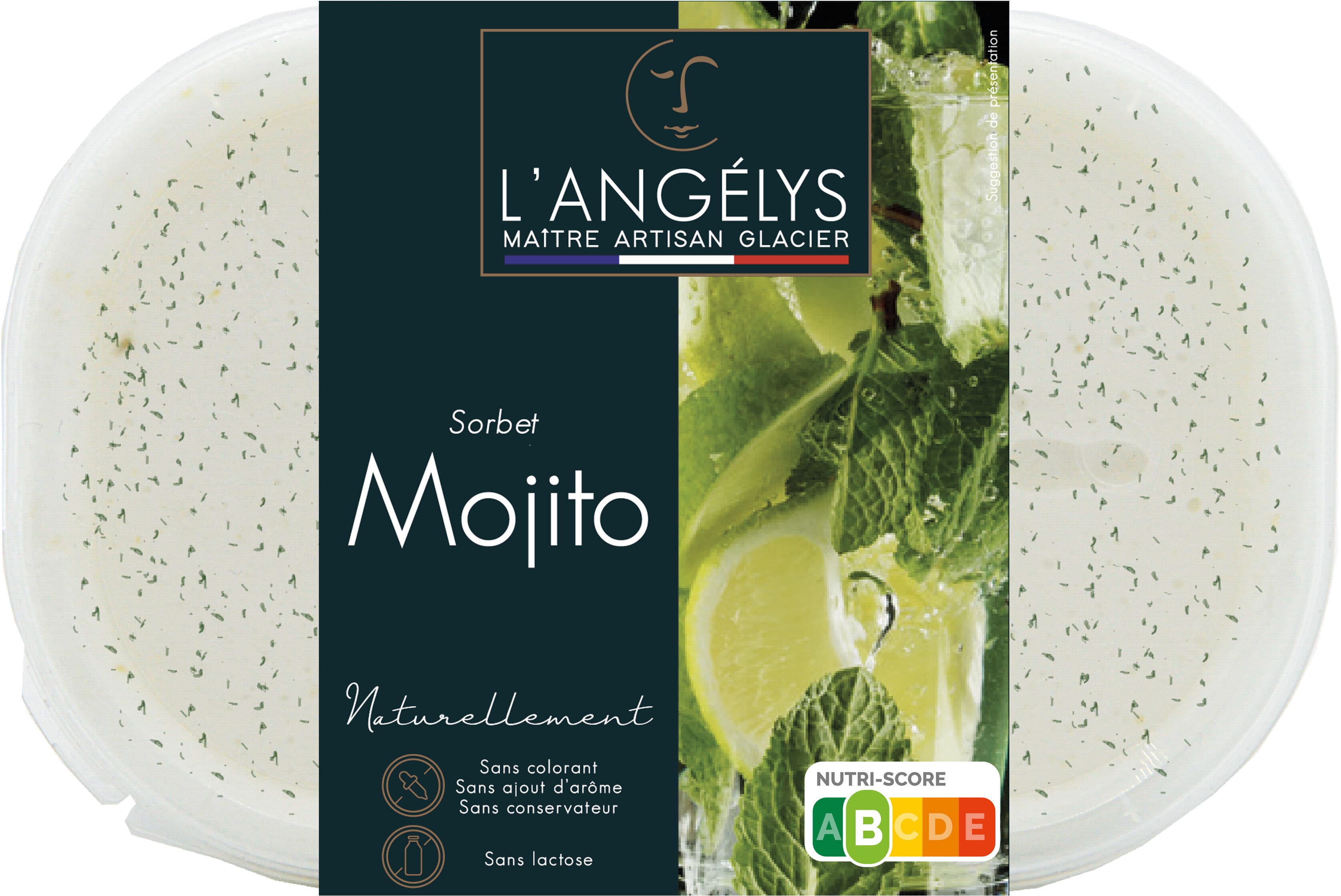 L'Angélys Sorbet façon Mojito 500G/750ml 2022 packshot