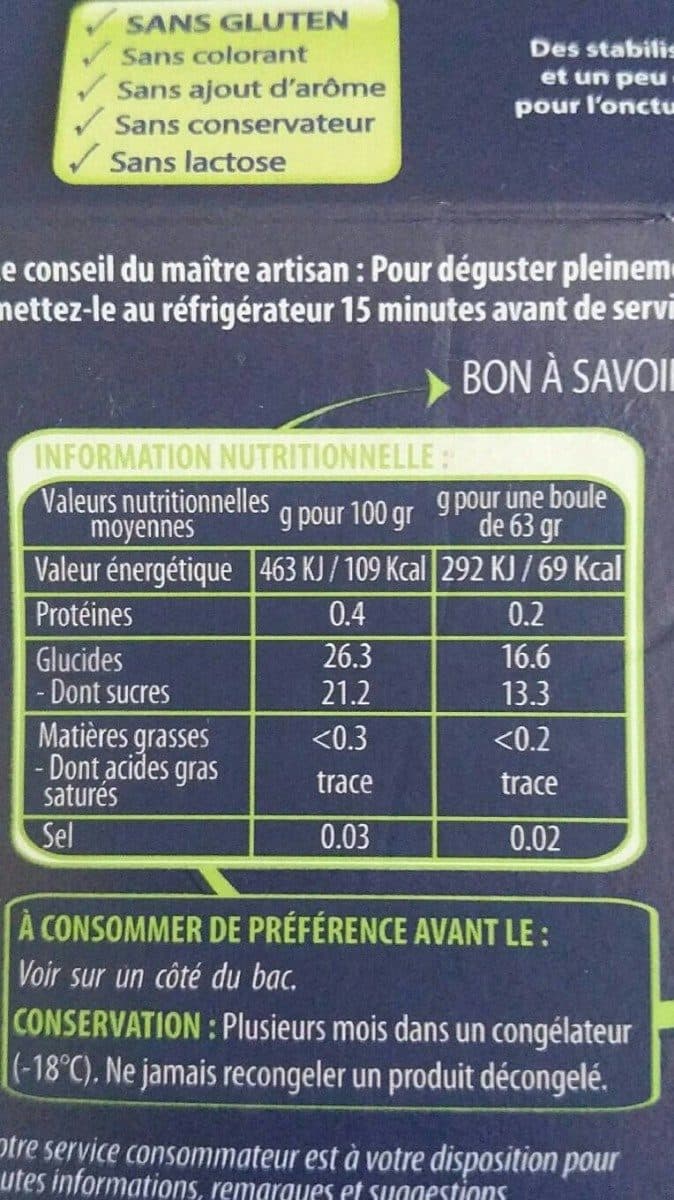 L'Angélys Sorbet Pêche de Vigne packshot