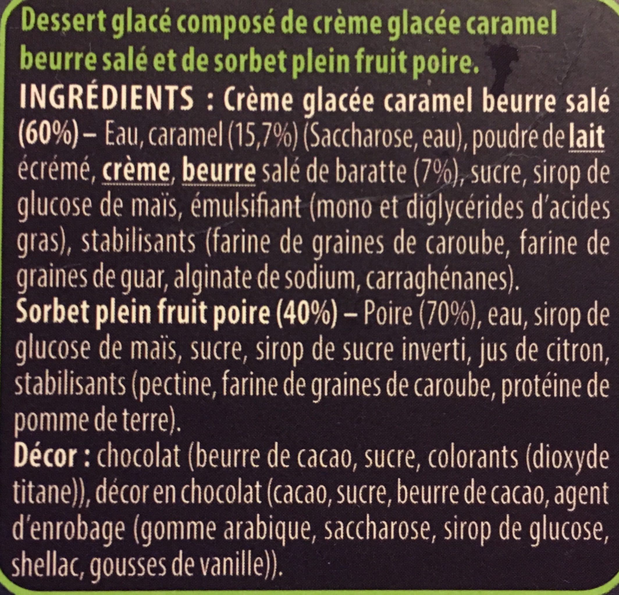 L ANGELYS Crème glacée Caramel beurre salé - Poire packshot