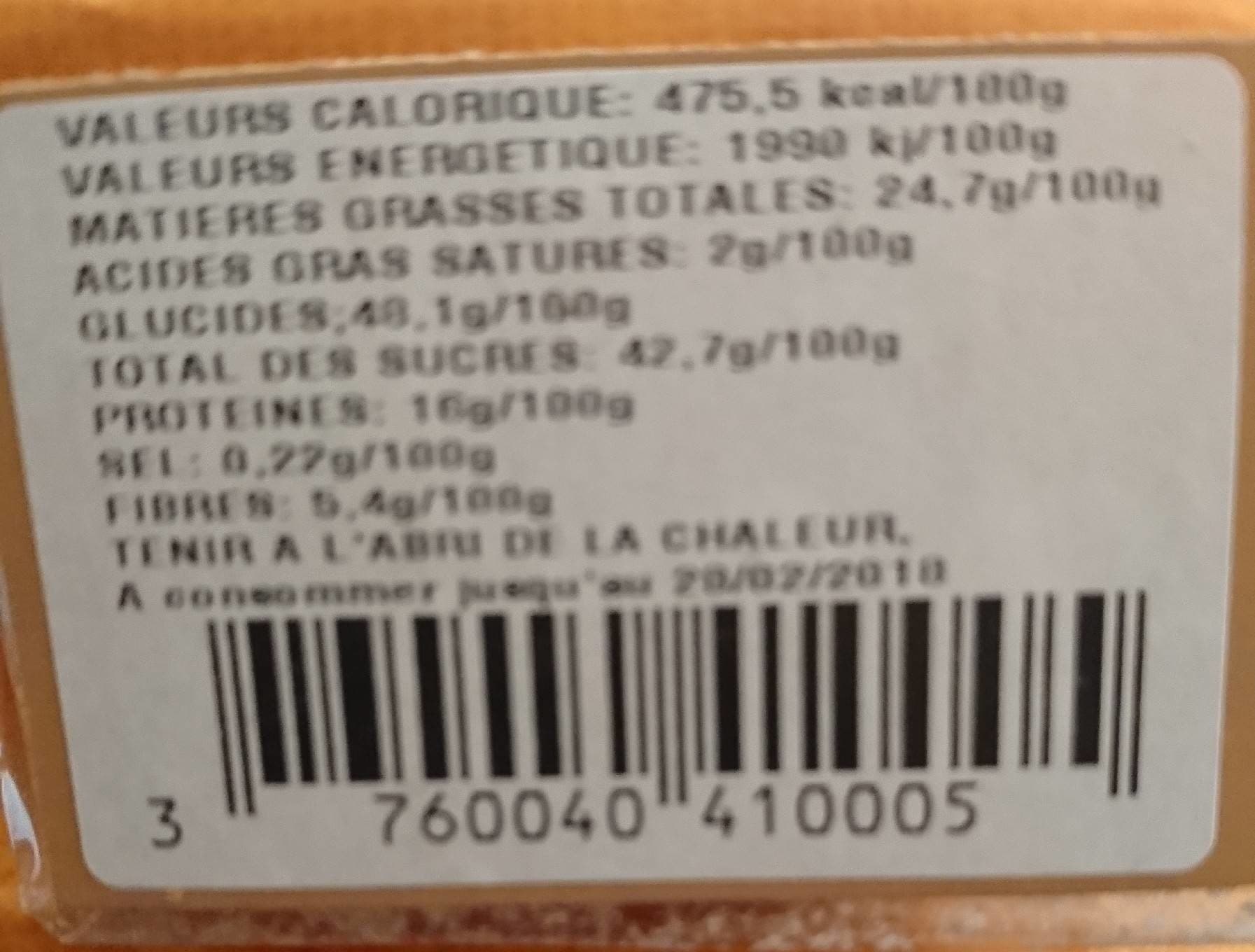 Les Délices De Muriel Délices mirabelle packshot