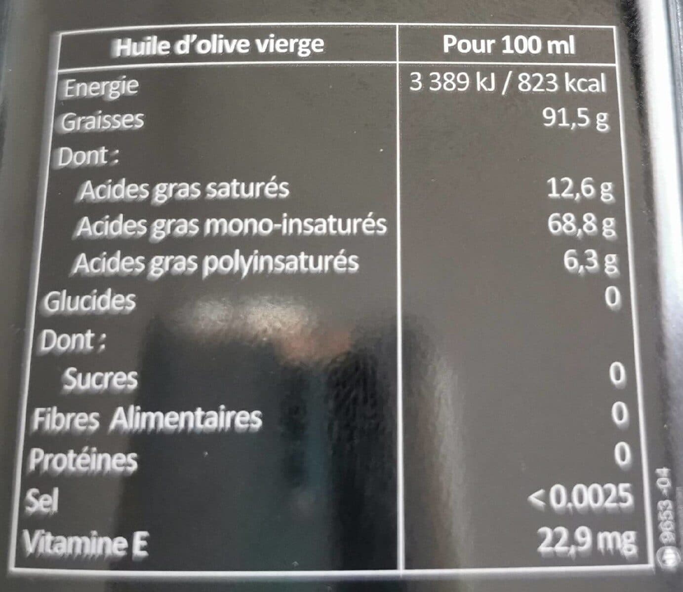 Open Food Facts Huile d'olive vierge packshot