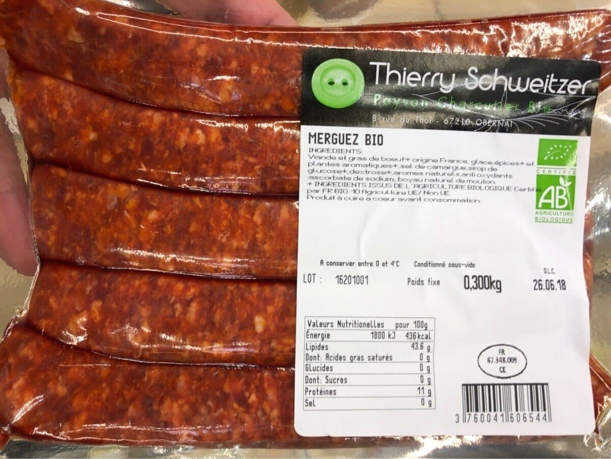 Thierry Schweitzer Merguez bio packshot