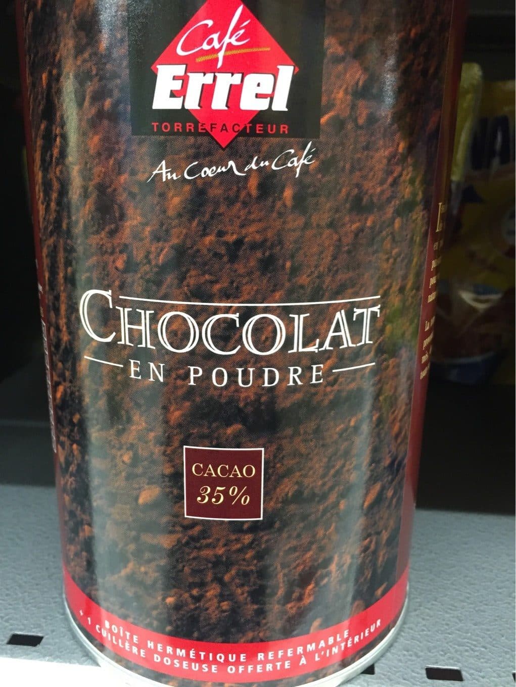 Errel Chocolat en poudre packshot
