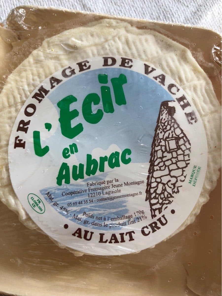Open Food Facts L'Ecir en Aubrac packshot