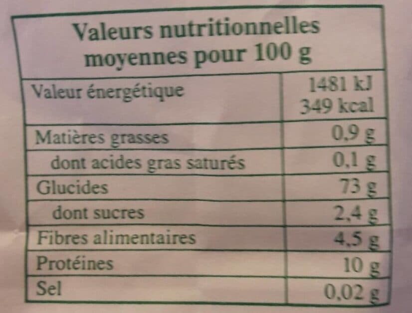 Open Food Facts Farine pâtissière type 45 packshot