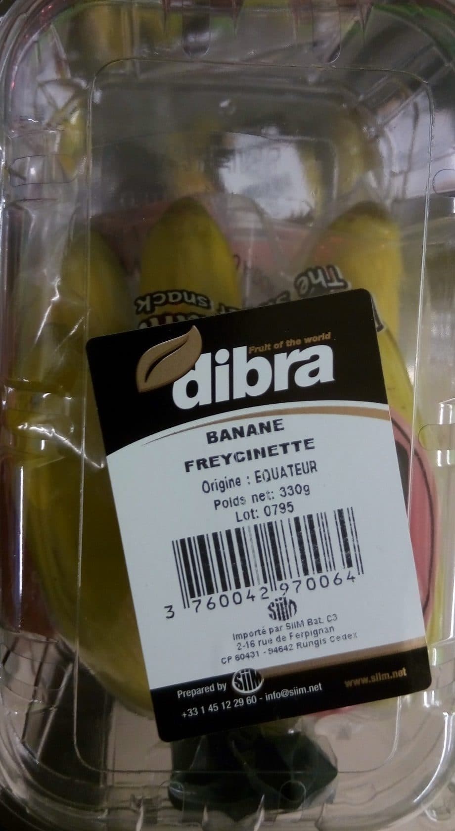 Dibra Banane Freycinette packshot