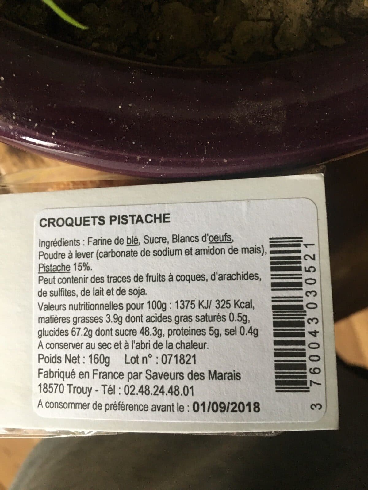 Biscuiterie Saveurs des Marais Le croquet du berry packshot