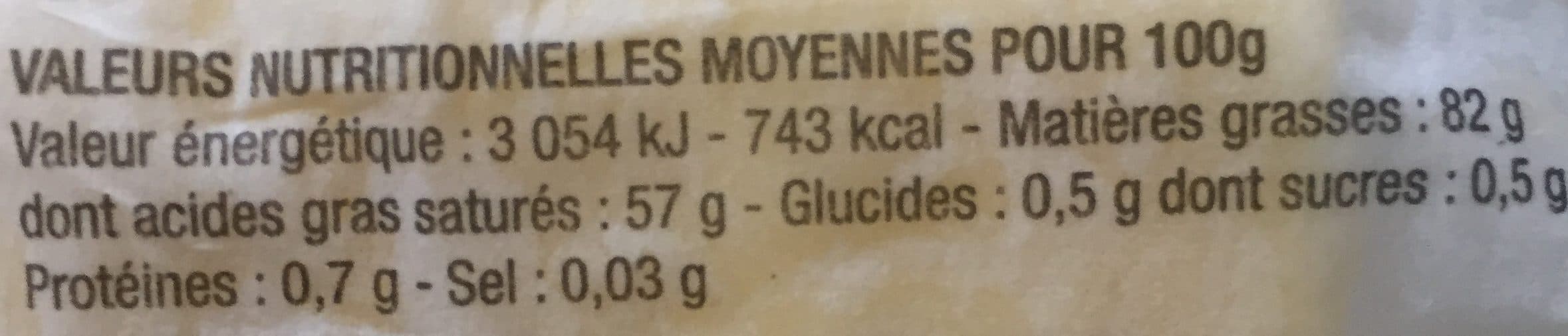 Laiterie des fayes Beurre de baratte extra fin packshot