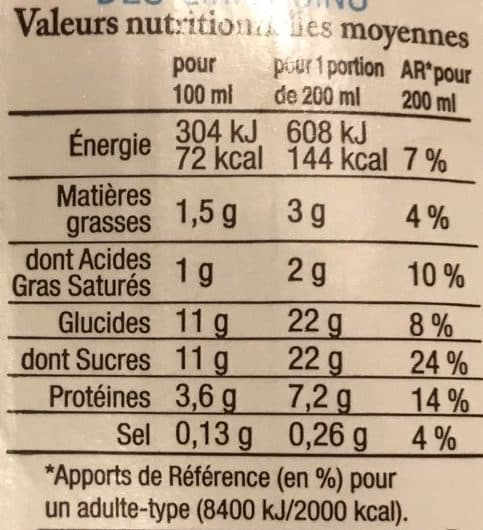 Laiterie Les Fayes Le Lait chocolaté des Limousins packshot