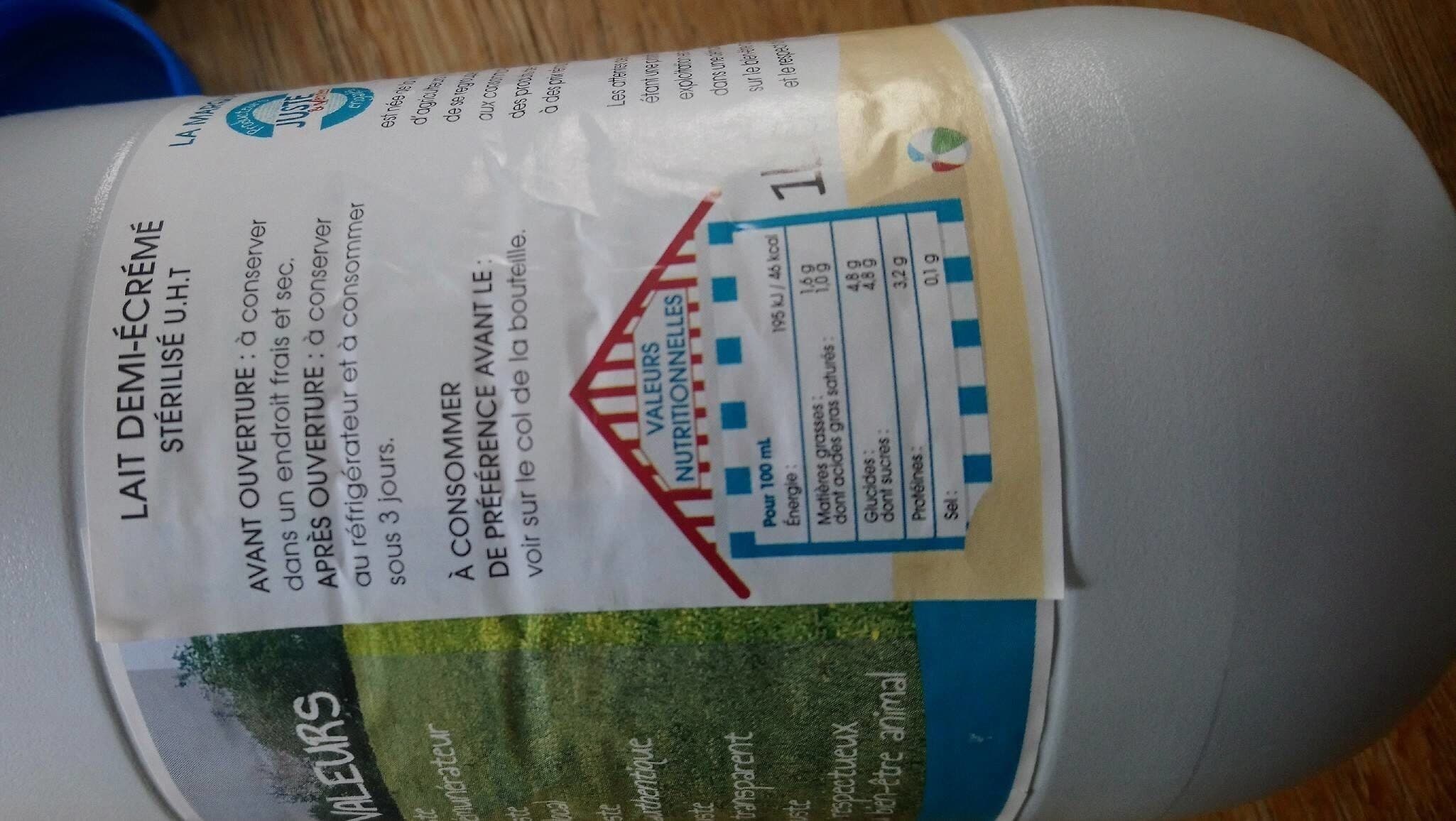 Juste et vendéens Lait packshot