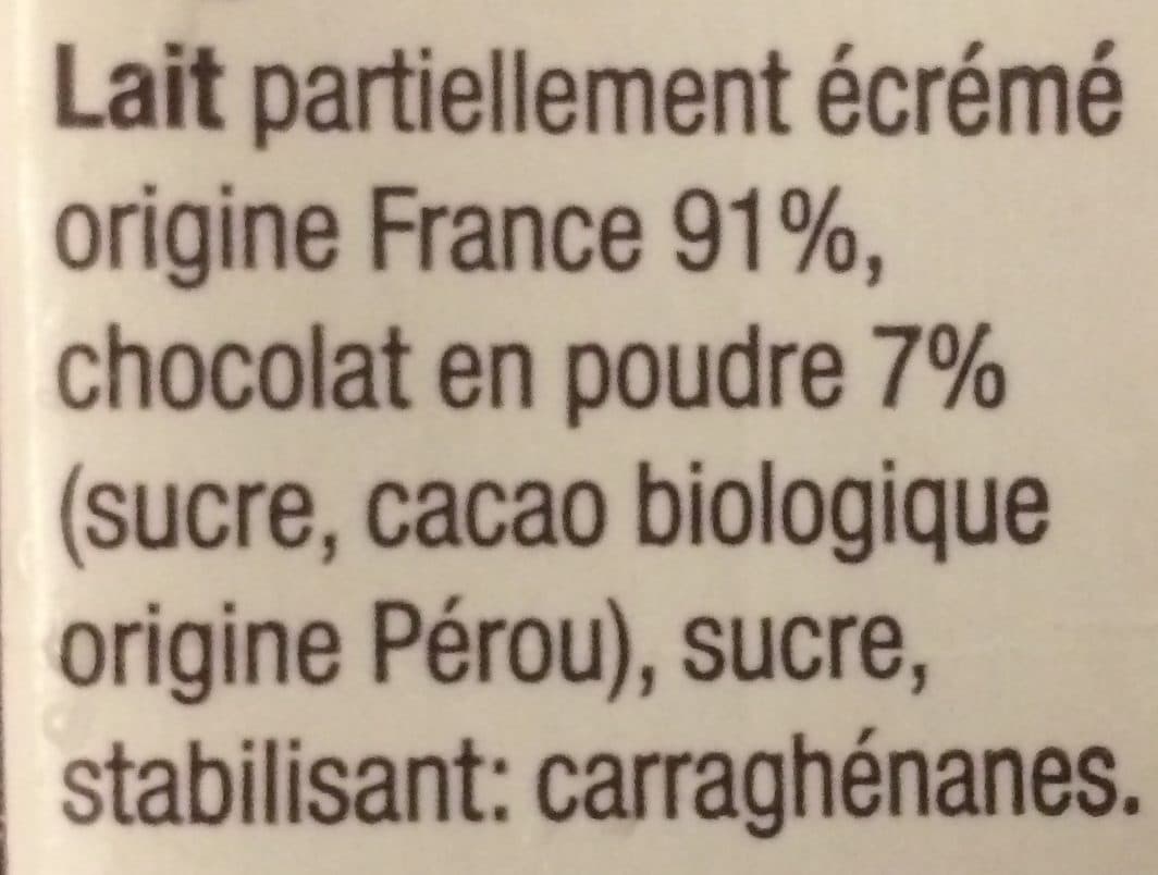 Laiterie Les Fayes Le lait chocolaté packshot