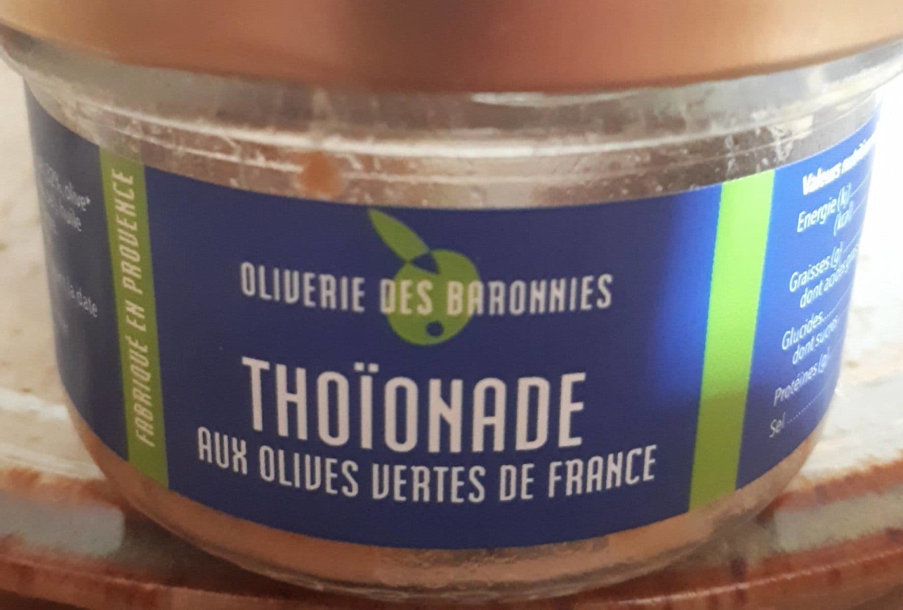 Open Food Facts Thoionade aux olives vertes de france packshot