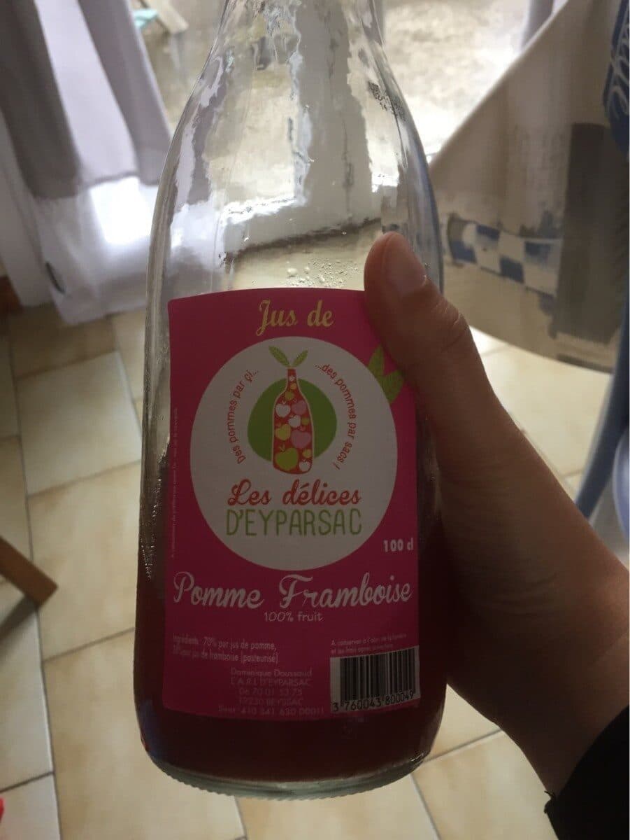 Le Père Defrance Jus de pomme framboise packshot