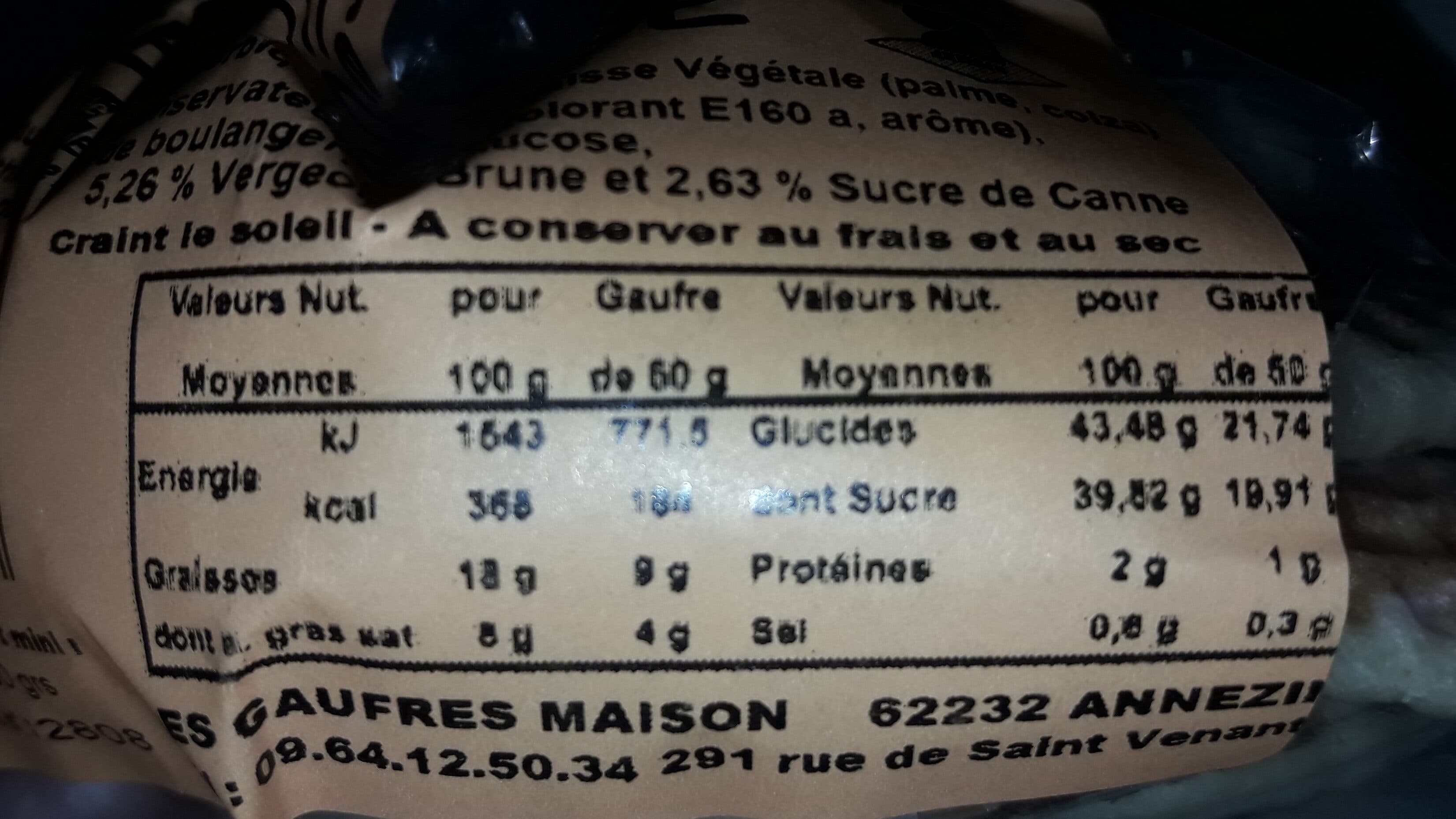 Les Gaufres Maison Gaufres maison vergeoise packshot